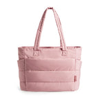 NADINE - Puffy Bubble Tote Bag for Women Quilted Laptop Shoulder Handbag
