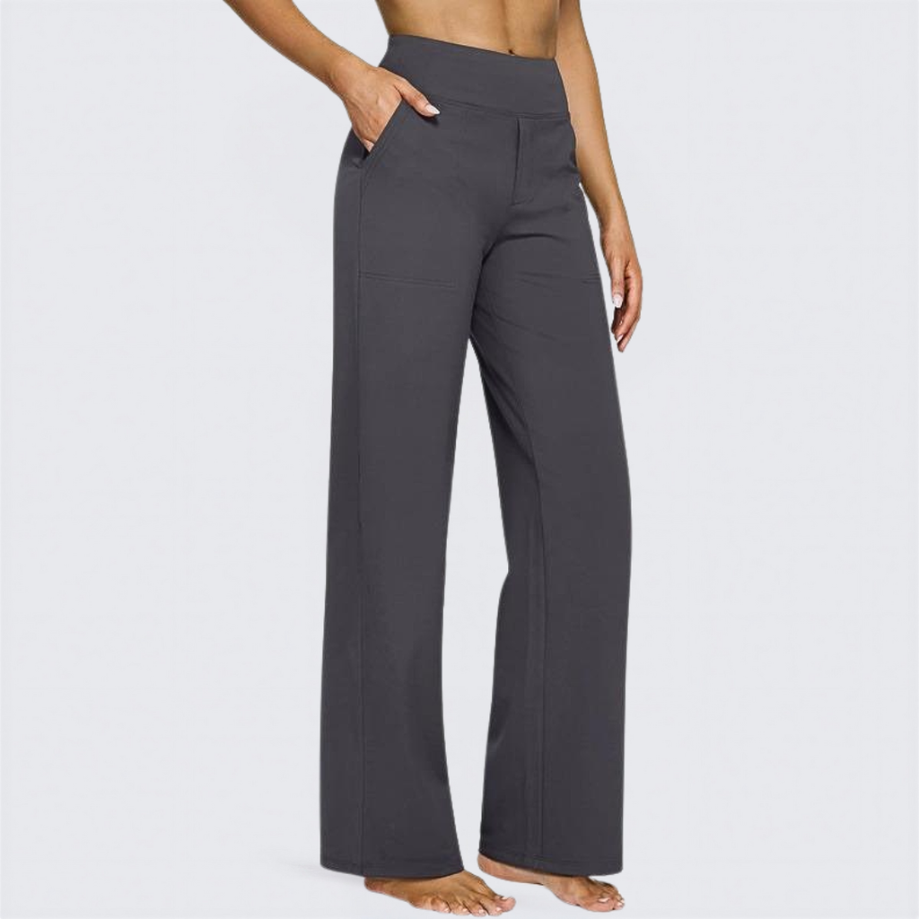 WHITNEY - Comfortable High-Waist Wide Leg Pants for Yoga and Outdoor Fun