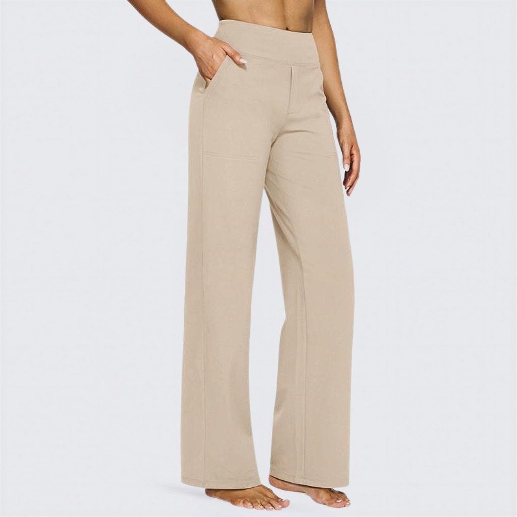 WHITNEY - Comfortable High-Waist Wide Leg Pants for Yoga and Outdoor Fun
