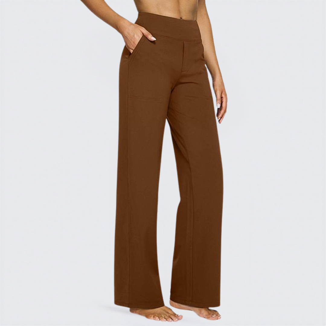 WHITNEY - Comfortable High-Waist Wide Leg Pants for Yoga and Outdoor Fun