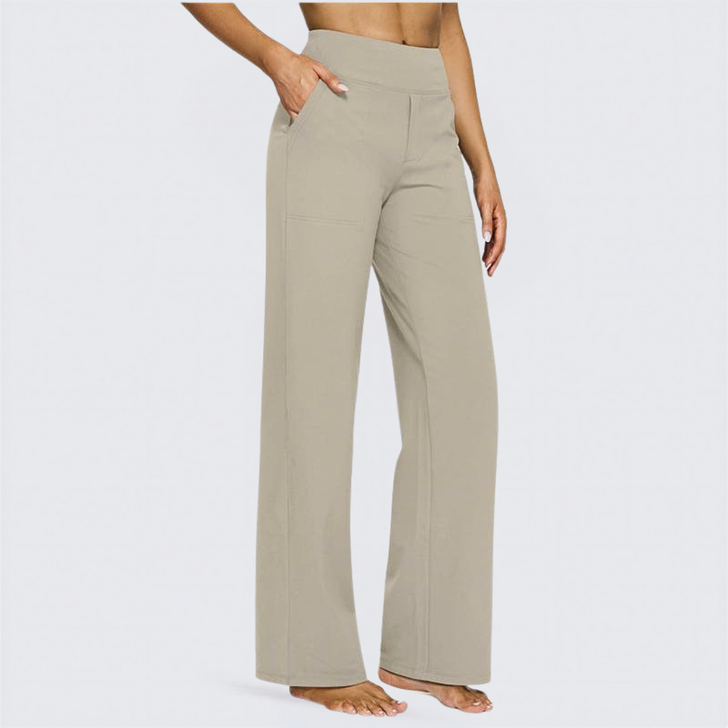 WHITNEY - Comfortable High-Waist Wide Leg Pants for Yoga and Outdoor Fun