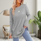 STELLAN - Casual Long Sleeve Thumb Hole Top