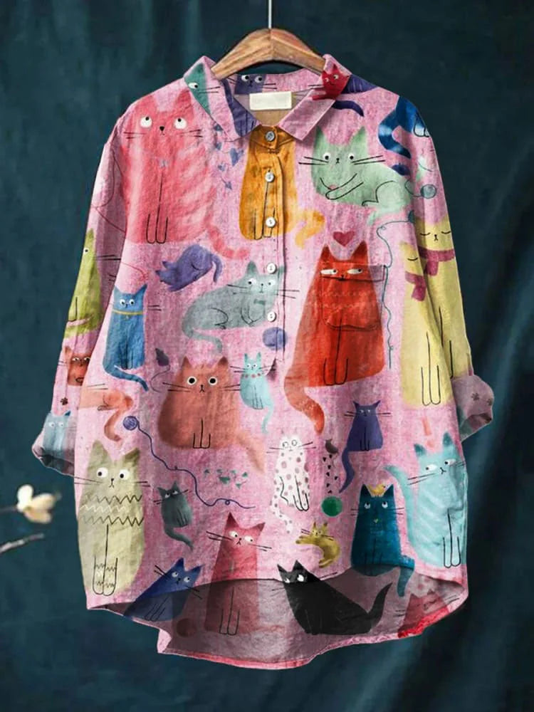 AMARI - Cat Art Shirt