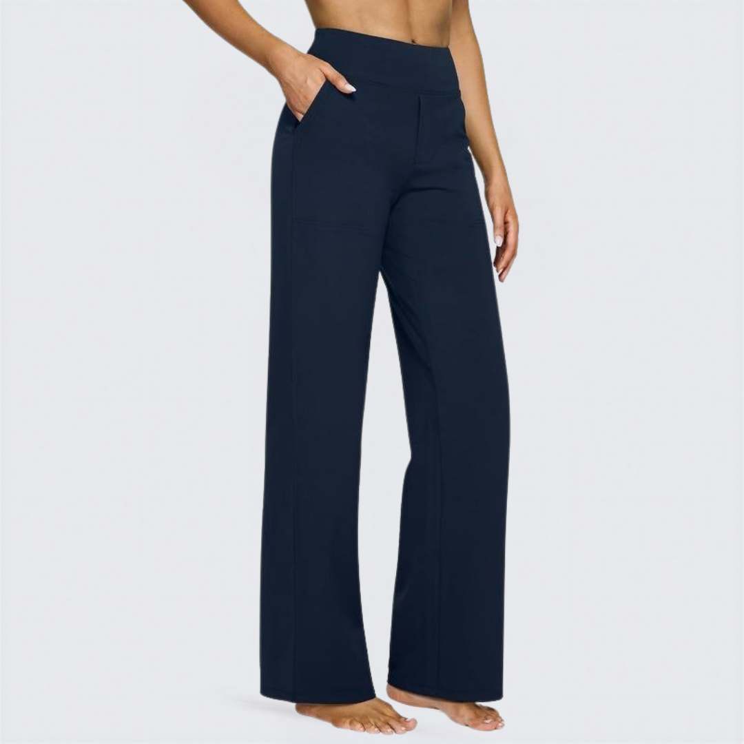 WHITNEY - Comfortable High-Waist Wide Leg Pants for Yoga and Outdoor Fun