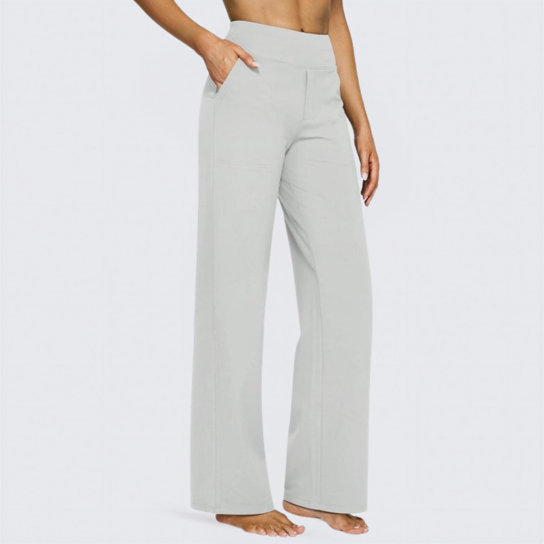 WHITNEY - Comfortable High-Waist Wide Leg Pants for Yoga and Outdoor Fun
