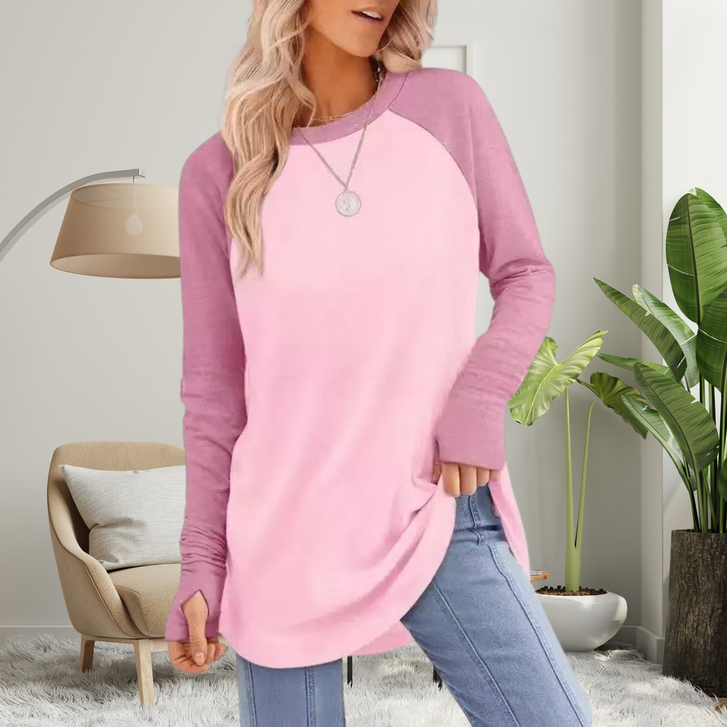 STELLAN - Casual Long Sleeve Thumb Hole Top