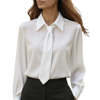 JONNIE – Modern Tie Detail Long Sleeve Shirt