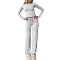 CECILY – Slim Fit Long Sleeve Crop Tee & Pants Matching Set