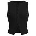 KYLIE – Classic Ribbed Casual Crop Top
