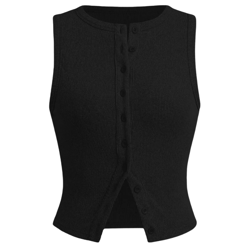 KYLIE – Classic Ribbed Casual Crop Top