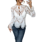 SARAH – Modern Hollow Detail Blouse