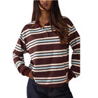 AIKO – Refined Striped Long Sleeve Top