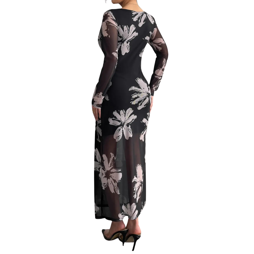 MEADOW – Elegant Floral Maxi Dress
