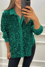 CIARA - Shimmer Sequin Shirt