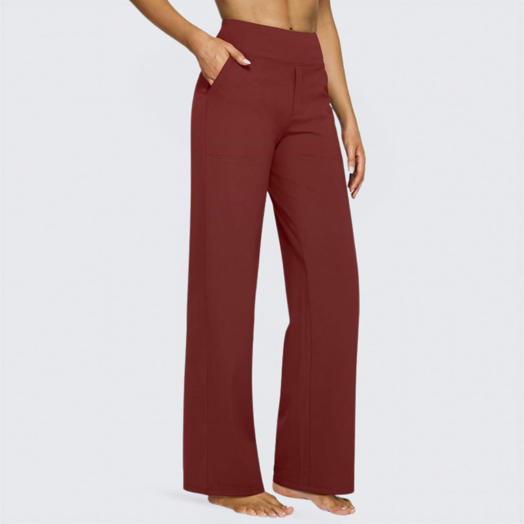 WHITNEY - Comfortable High-Waist Wide Leg Pants for Yoga and Outdoor Fun