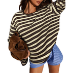 LAIZA – Modern Long Sleeve Striped Shirt