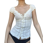 GLACY – Chic Floral Lace Corset Top