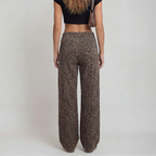 PENELOPE – Casual Leopard Print Wide Leg Trousers
