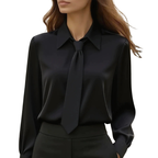 JONNIE – Modern Tie Detail Long Sleeve Shirt
