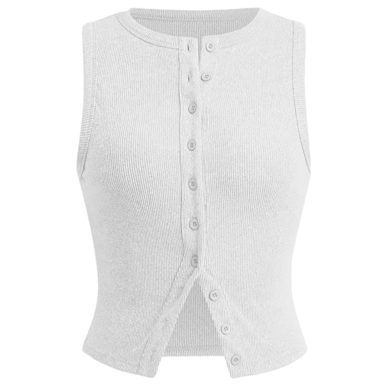 KYLIE – Classic Ribbed Casual Crop Top