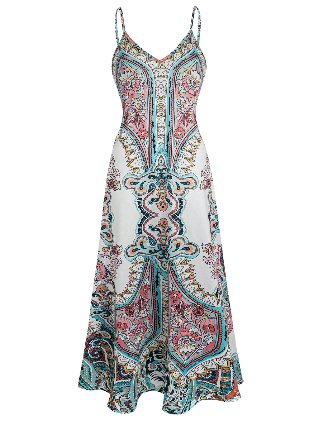 OTTILIE – Boho Floral Print Sleeveless Dress