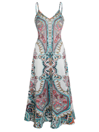 OTTILIE – Boho Floral Print Sleeveless Dress