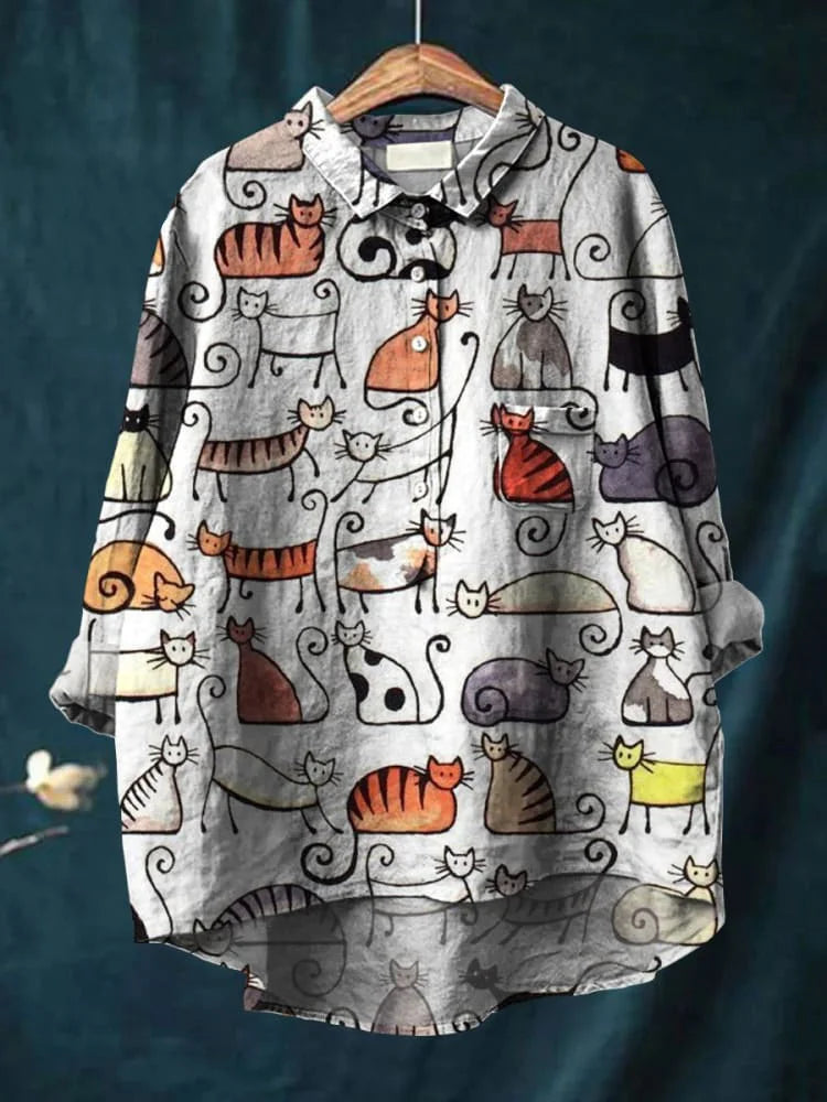 AMARI - Cat Art Shirt