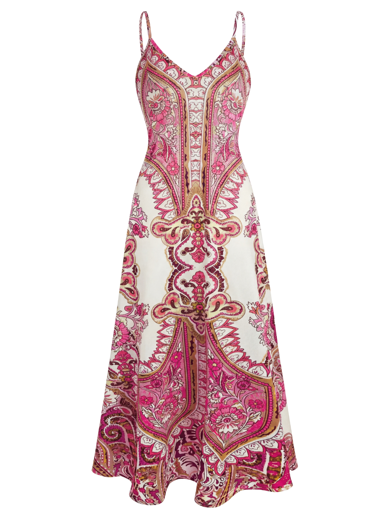 OTTILIE – Boho Floral Print Sleeveless Dress
