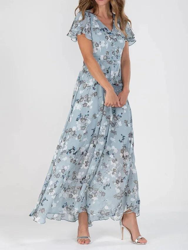 BRENDA – Flowing Floral Maxi Dress