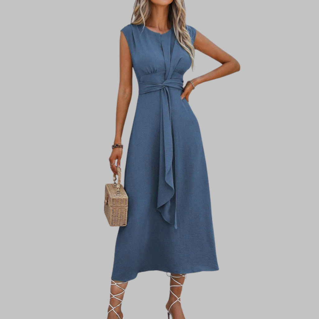 REESE - Elegant Sleeveless Round Neck Maxi Dress