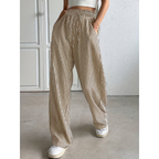 BAYLEEZ – Simple Summer Striped Relaxed Fit Bottoms