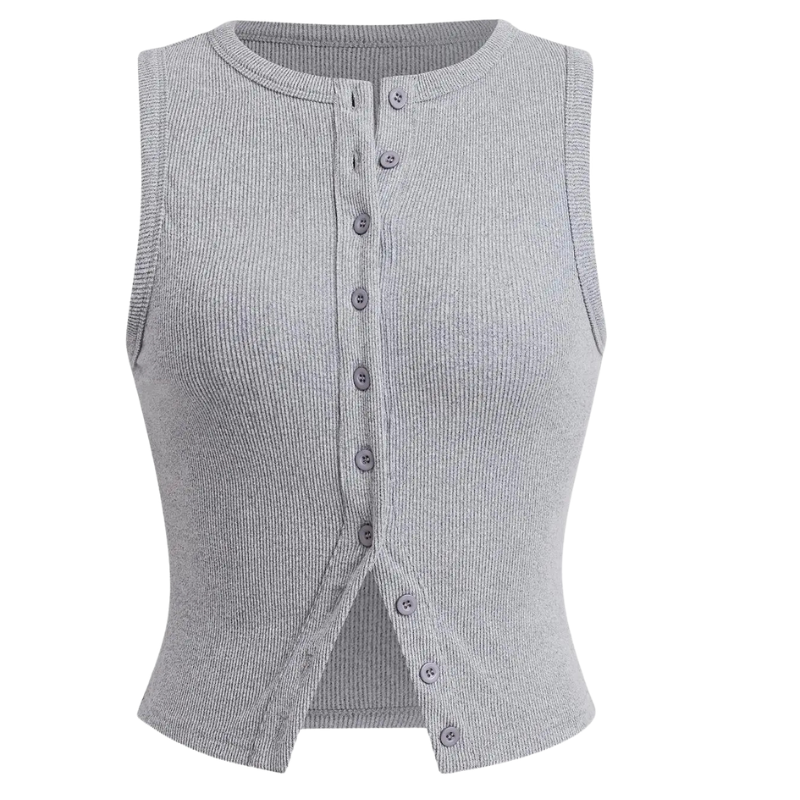 KYLIE – Classic Ribbed Casual Crop Top