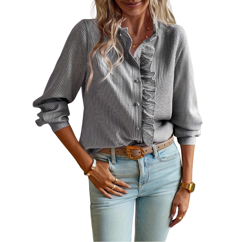 CRIZA – Effortless Button Front Blouse