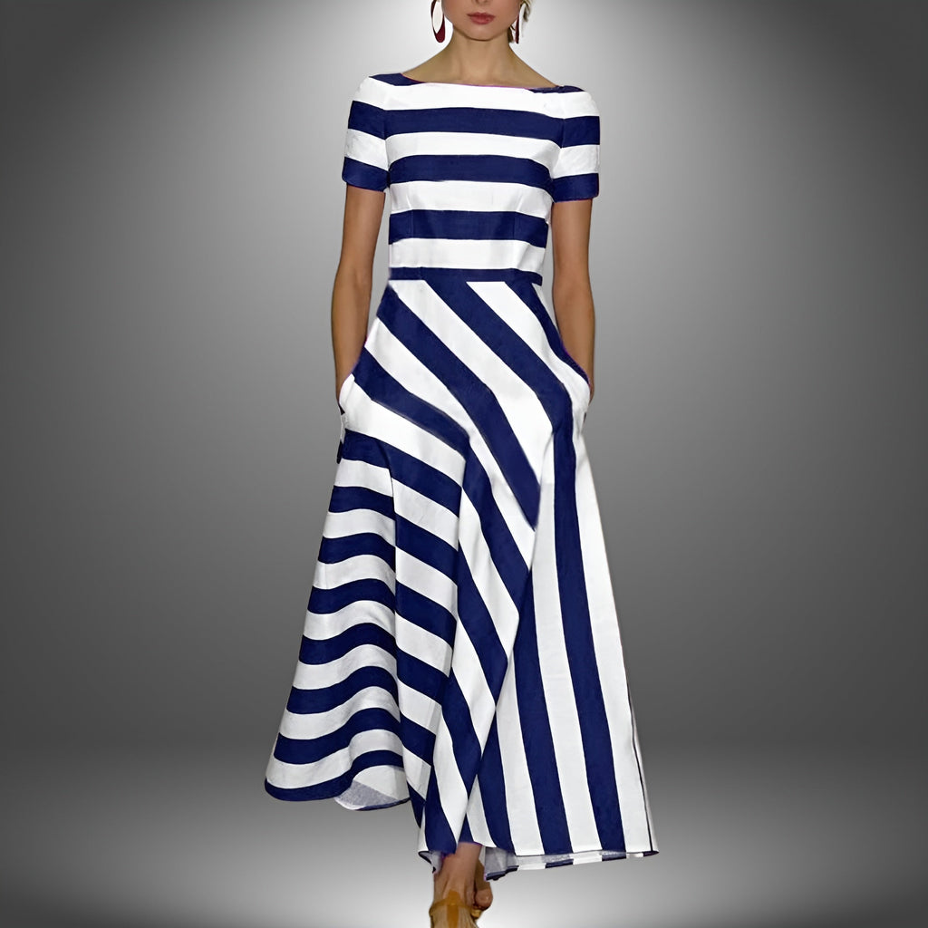 DIANE – Effortless Modern Stripe Dress