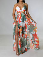 VANINA Radiant Floral Maxi Dress