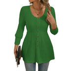 DOLLY – Polished Round Neck Long Sleeve Top
