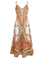 OTTILIE – Boho Floral Print Sleeveless Dress