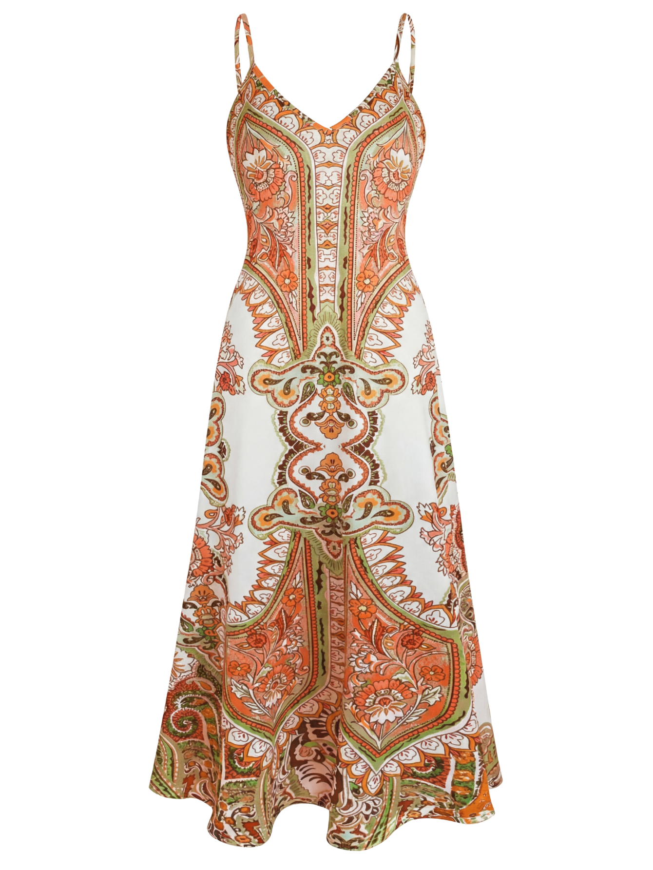 OTTILIE – Boho Floral Print Sleeveless Dress