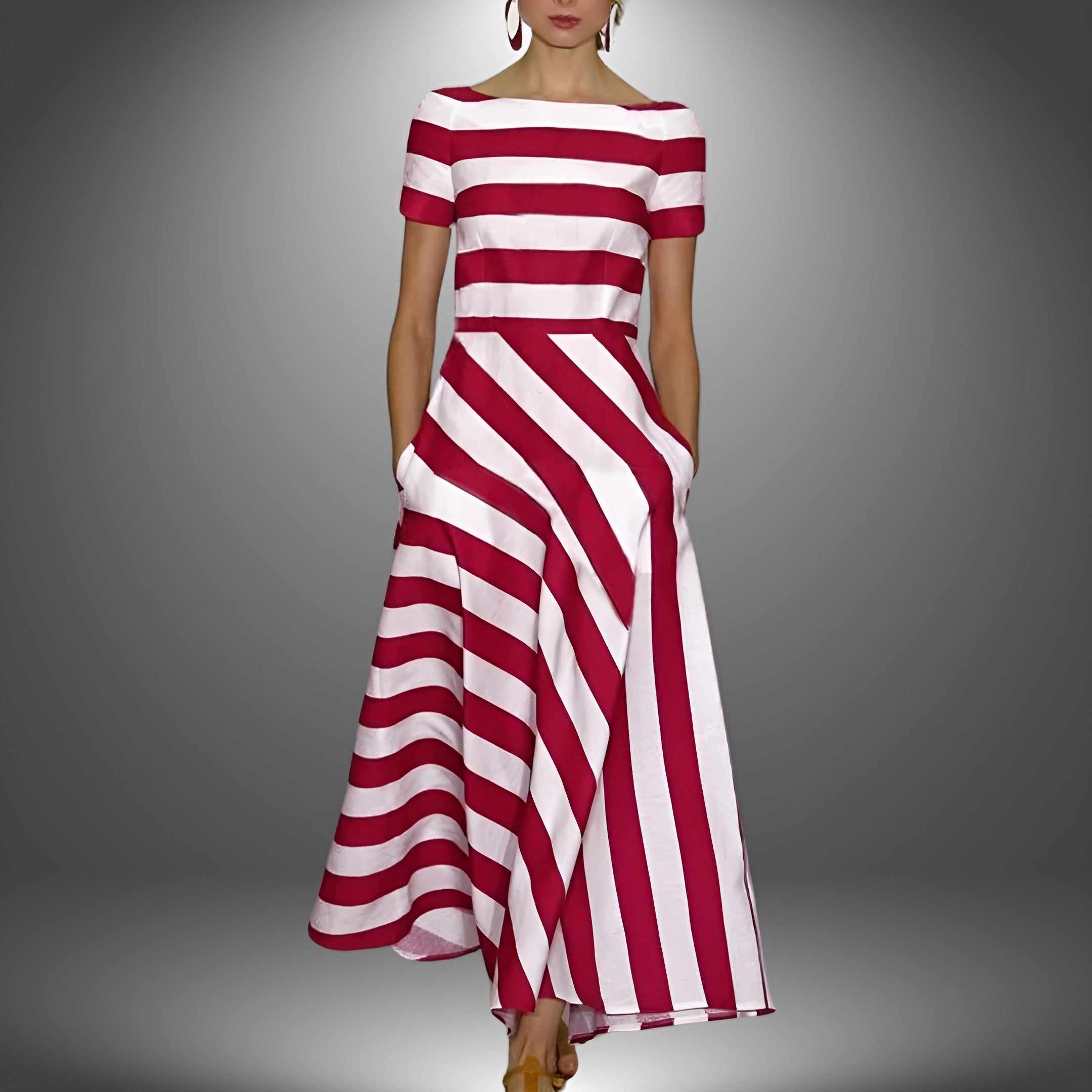 DIANE – Effortless Modern Stripe Dress