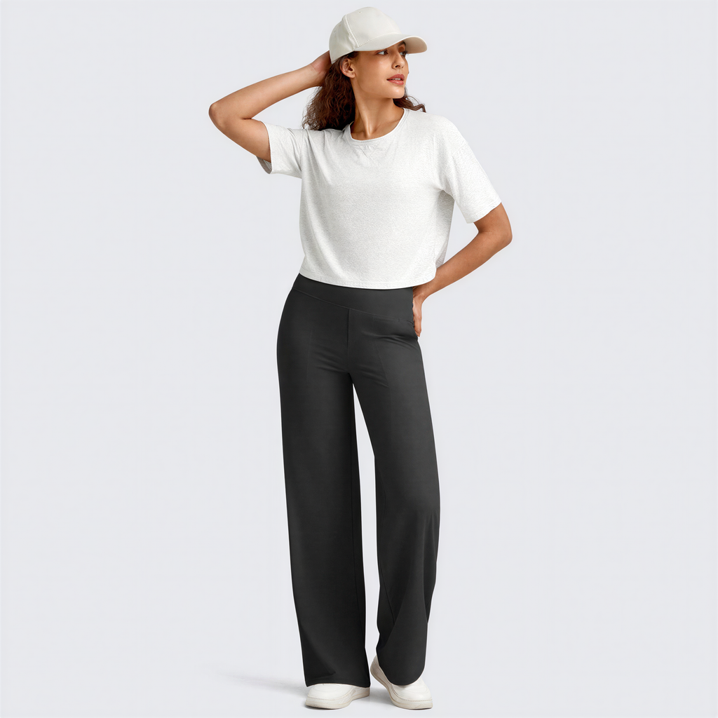 WHITNEY - Comfortable High-Waist Wide Leg Pants for Yoga and Outdoor Fun
