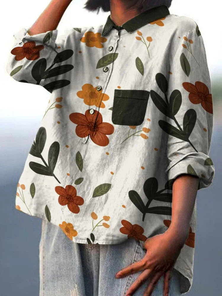 ELEANOR - Elegant Plant Art Shirt