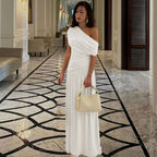 SHINA - Elegant One Shoulder Evening Maxi Dress