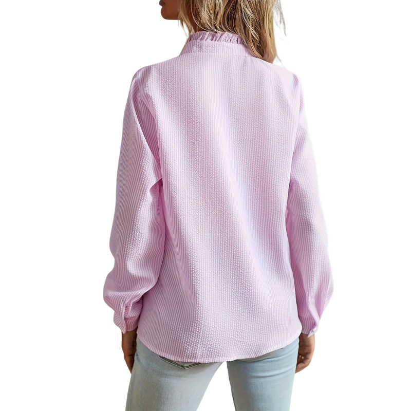 HONEY – Contemporary Ruffle Trim Blouse