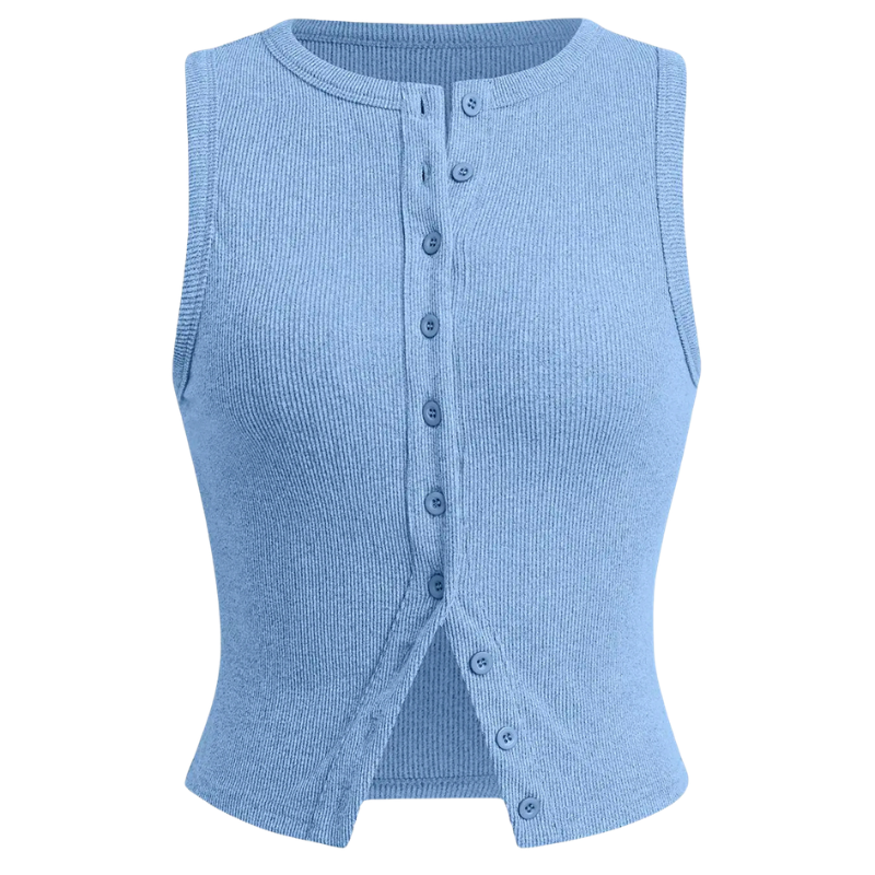 KYLIE – Classic Ribbed Casual Crop Top