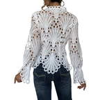 SARAH – Modern Hollow Detail Blouse