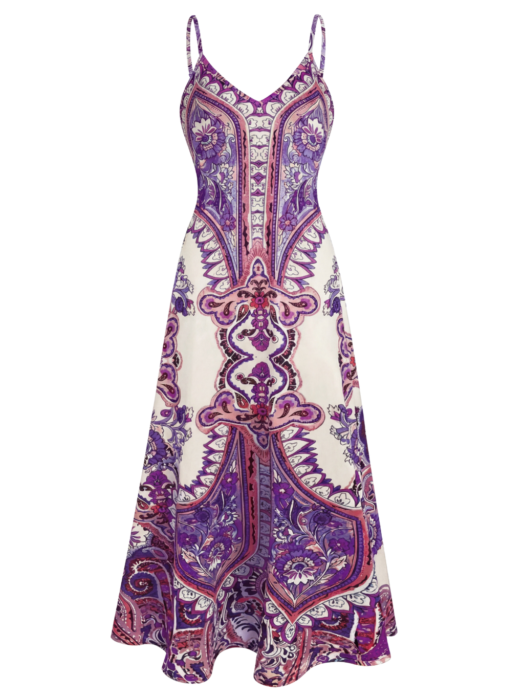 OTTILIE – Boho Floral Print Sleeveless Dress