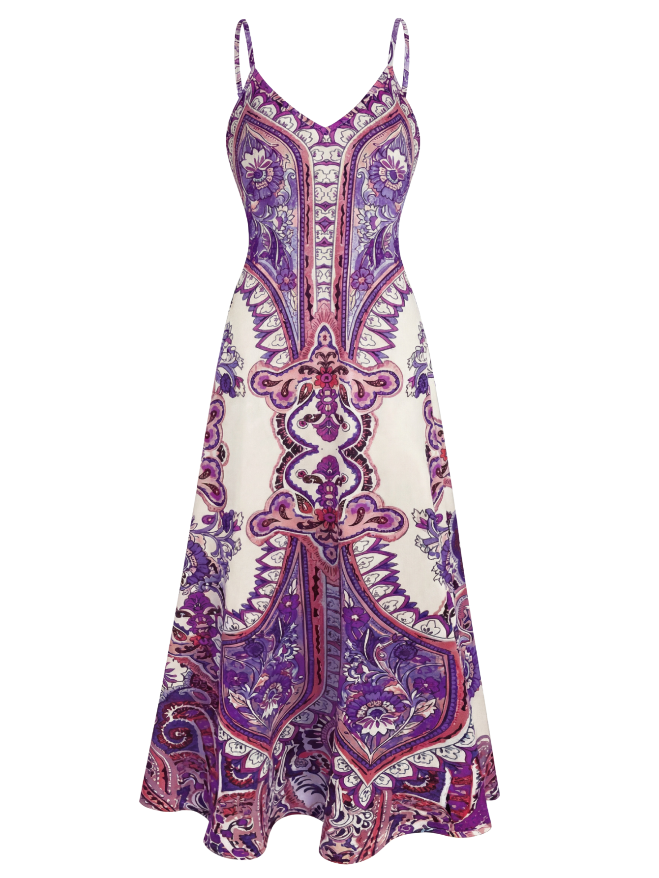 OTTILIE – Boho Floral Print Sleeveless Dress