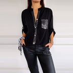 DANICA -  Sequin Detailed Blouse