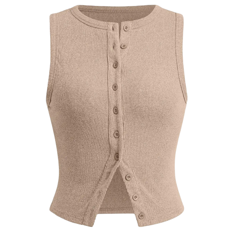 KYLIE – Classic Ribbed Casual Crop Top