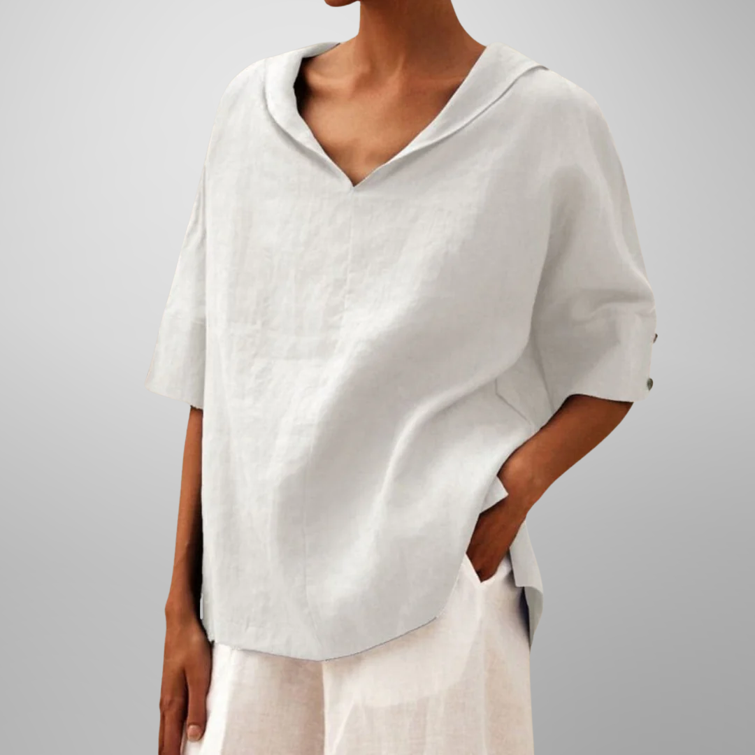 LUCY – Cotton Loose-Fitting Blouse